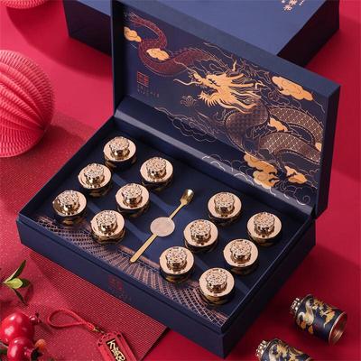 LISM Dragon Pattern Tea Canister Gift Box Set (Empty)