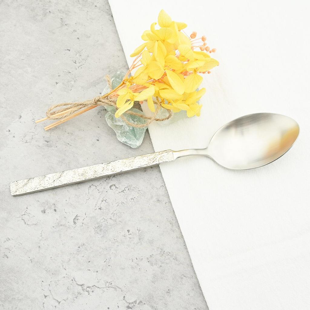 1 Pezzo Argento Opaco Coltello Forchetta Cucchiaino Set di Posate Acciaio Inossidabile 304 Set di Stoviglie Cena Tavola Posate Casa Cucina Argenteria