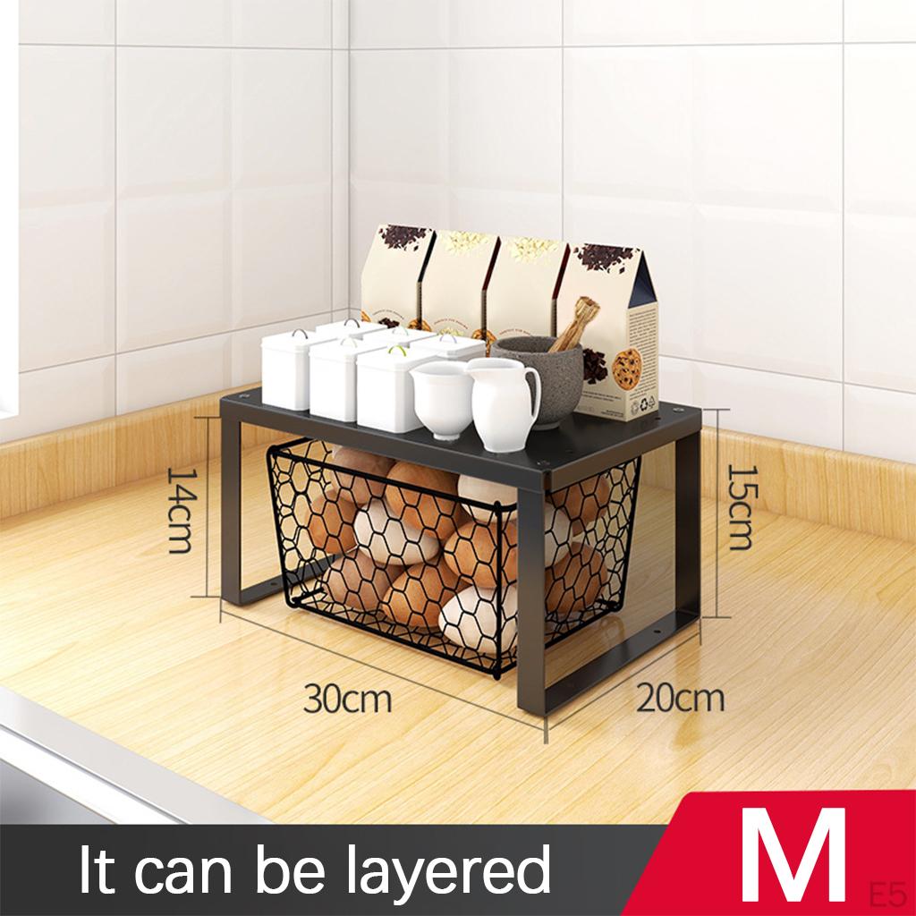 Kitchen Rack Table Top Storage Shelf Wide