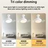 42cm 33w Retractable Ceiling Fan Light Socket Fan Light with Remote Control 3 Speed Settings Dimmable 3000-6500k Light for Room