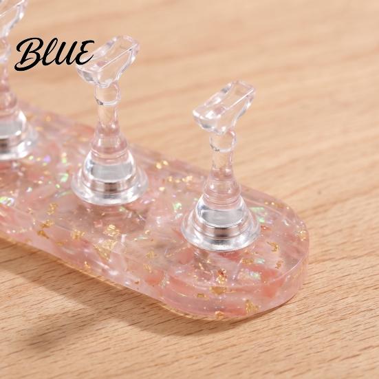 Acrylic Nail Display Holder Fake Stand for Painting Nails, Press-on with Magnetic Manicure Art Practice Base, Home Salon