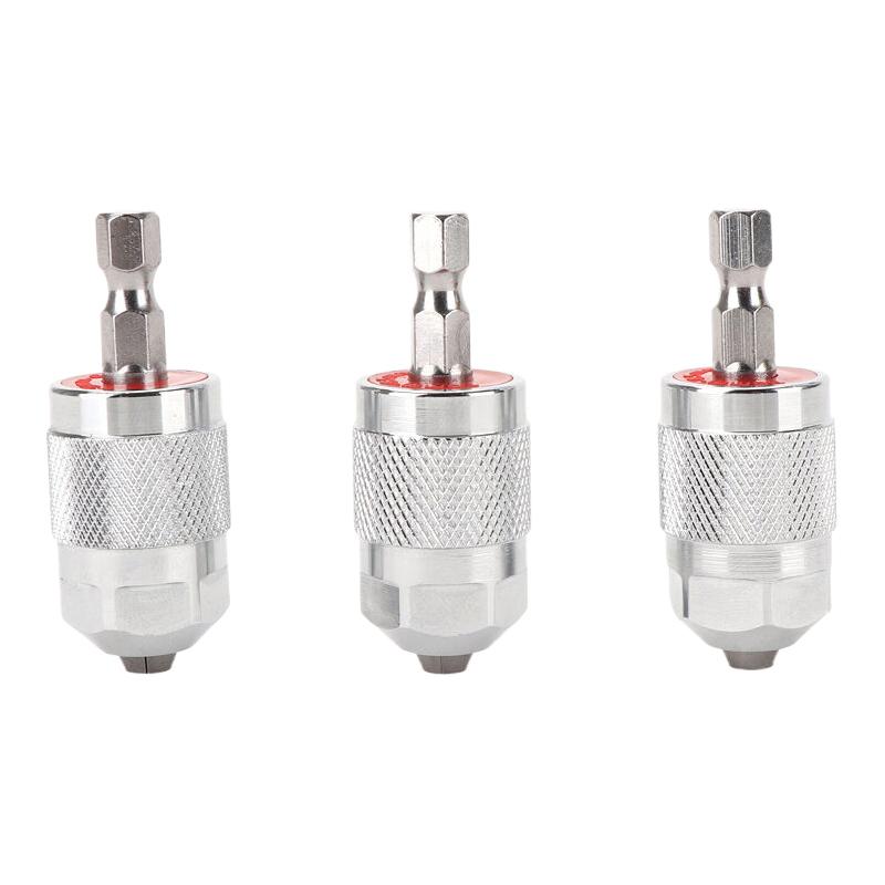 Snabbväxlande Sexkantigt Skaft Skruvmejselchuckar Adapter Elektriska Borrbitar Spännhylskonverterare Förlängning Elektriska Slipverktyg