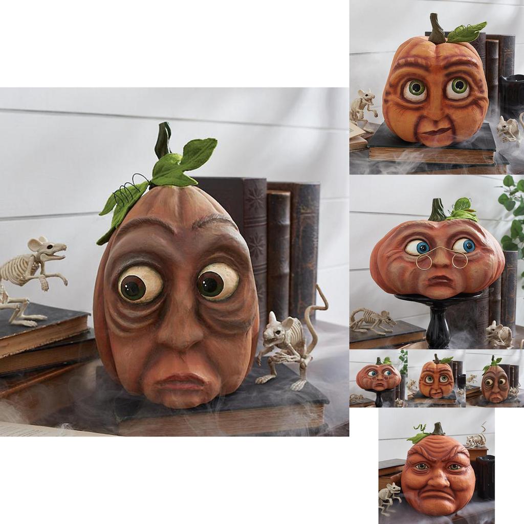 Colorful American Style Resin Pumpkin Lanterns For Festive Halloween Decoration