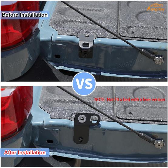 Aunginsy Tailgate Tie Down Anchor Bed Cleat Compatible with Ford Maverick 2022-2026 Accessories, Heavy Duty Truck Tailgate Bed Tie-Down Anchors Rings