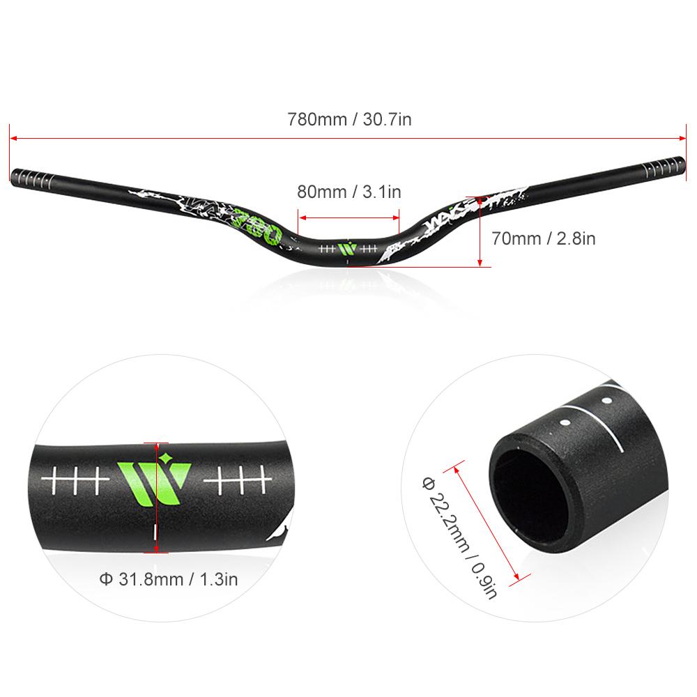 780 X 31.8mm Bike U-Shaped Handlebar Aluminum Alloy Bike Bike Mountain Bike Handle Bar aluminum alloy bike handlebar