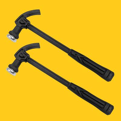 Plastic Handle Mini Claw Hammer Black Hammer Small Hammer Hardware Tools Small Non-marking Nails Household Mini Hammer