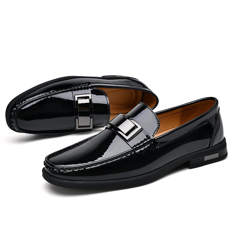 Patent Leather Loafers Men Casual Shoes For Gentleman Loafer Formal Shoes Instappers Heren Big Size 47 48
