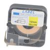 Etikettenband für MAX Line Maschine LM 380E LM 390A LM 370A LM 380A LM 380EZ 12mm 26.2ft Gelbes Selbstklebeetikettenband