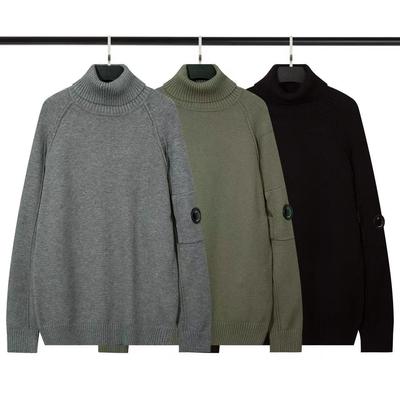 Pull en Laine à Col Haut avec Poche pour Homme - Collection Automne/Hiver