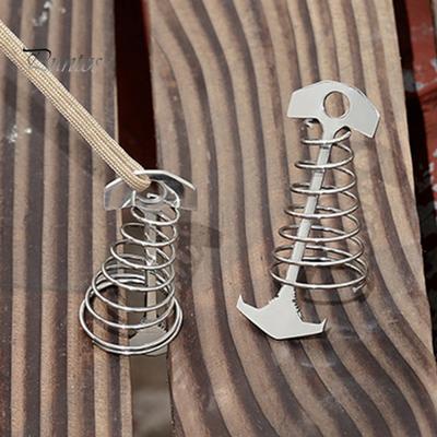 Stanová pružinová pracka Hrdzuvzdorná Odolná voči korózii Protišmykový dizajn Jednoduchá montáž Stanový kolík Napínač stanovej šnúry Odolný voči vetru