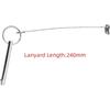 8 *76mm Stainless Steel 316 Boat Top Bimini Top Quick Release Ball Pin with Lanyard Marine Hardware Deck Hinge Replacement