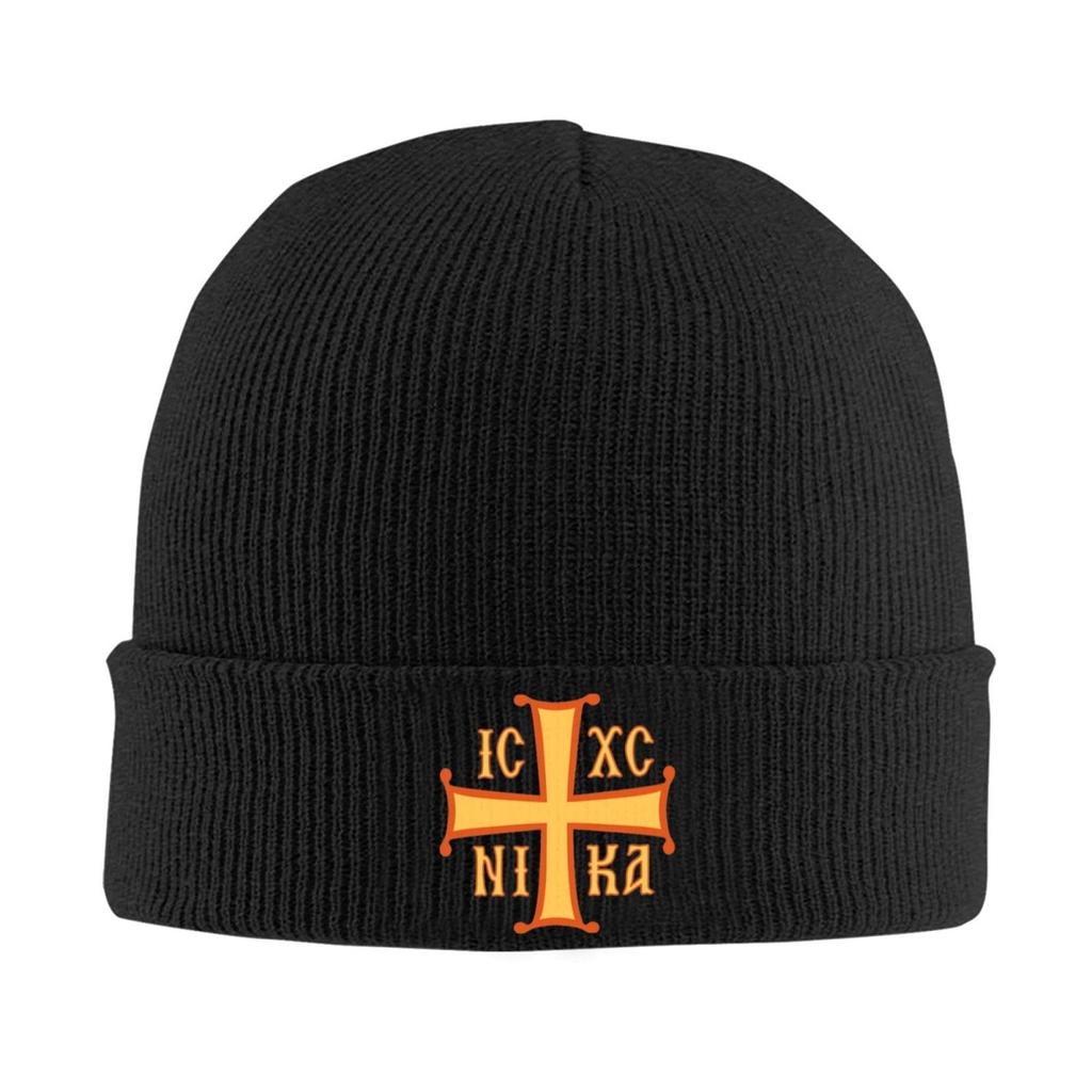 IC XC NIKA Cross Christian Orthodox Hats Autumn Winter Skullies Beanies Baggy Cap Unisex Knitted Hat