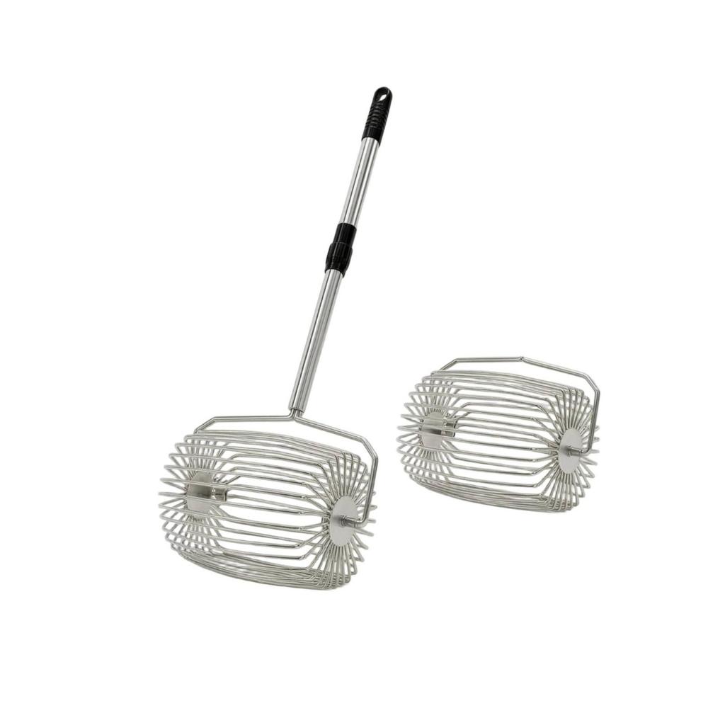 Raccoglitore per Palline da Tennis Raccoglitore a Rullo in Acciaio Inossidabile Portatile