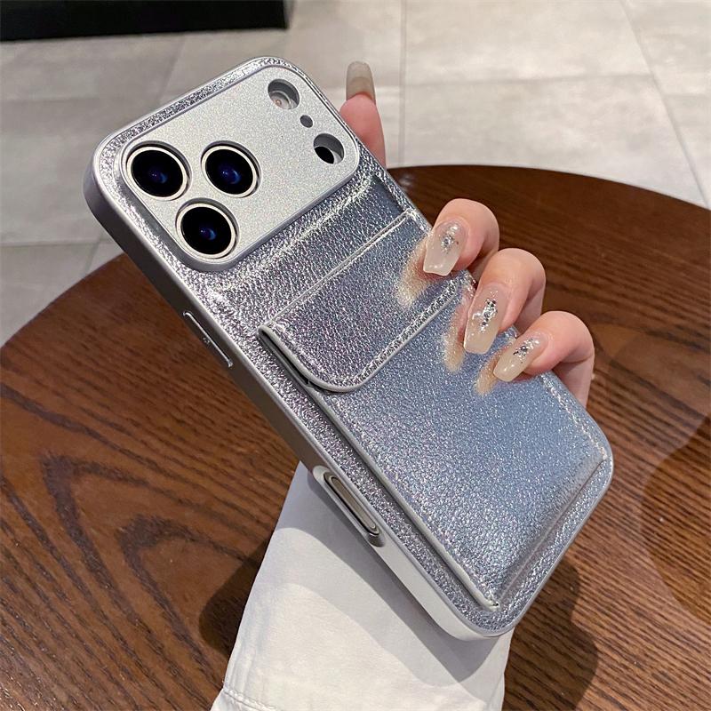 Card Slot Pocket Holder Wallet Case for iPhone 17 Air 16 E 15 14 12 13 Mini 11 Pro Max X XS XR Shockproof Leather Cover