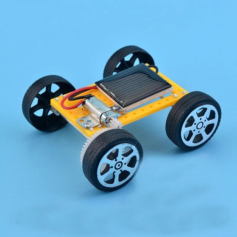 Solar Car Toy For Kids Mini Diy Assembled Energy Powered Car Kit Stem Educational Toys For Children Creativity Birthday Gift