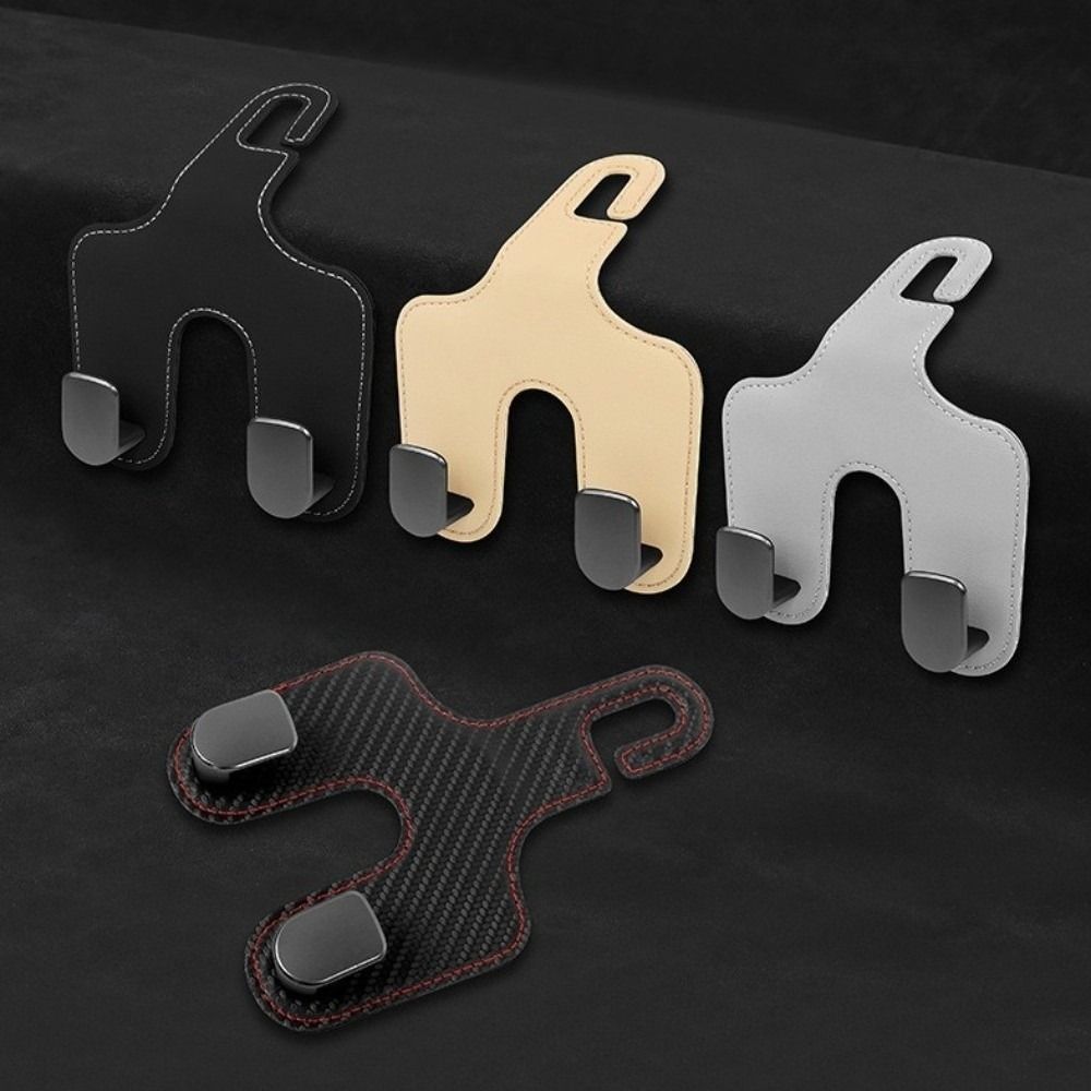 Double Hook Car Back Seats Hook 2 In 1 Auto Rear Seats Hanger Car Headrest Hooks  Purse