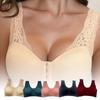Zeriluna Lace Front-Closure Wire-Free Push-Up Camisole Bra - Multiple Colors Available