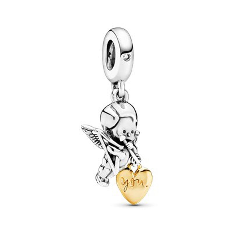 New 925 Silver Flower, Bee Bead Pearl Shell, Octopus Pendant, European Original Bracelet DIY Accessories Exquisite Jewelry