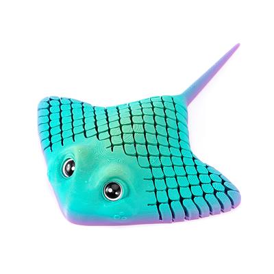 3D-gedrucktes Mantarochen-Fidget-Spielzeug Mehrfarbig Gelenkiges Sensorisches Spielzeug Mantarochen und Teufelsfische Tierfiguren Haus Schreibtisch Dekoration