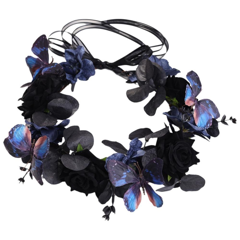 Fashion Halloween Headband Exquisite Cosplay Headband Simulation Flower Headband  Costume Accessory