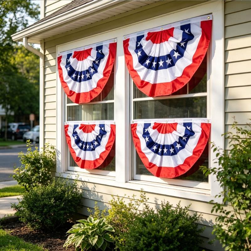 2 divisions Long Lasting Polyester Thematic Flags Wonderful For Continuous Outdoor Shows