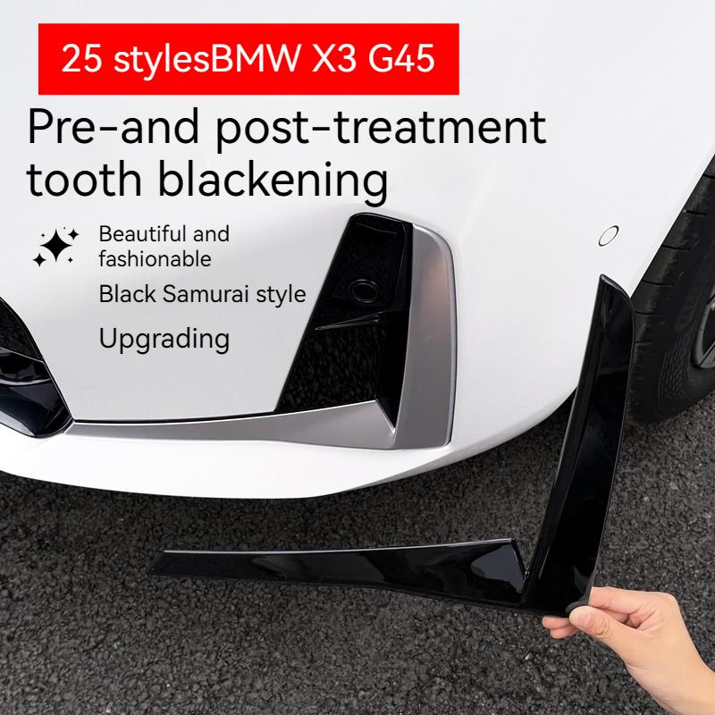 PotrivitPentru BMW X3G45 2025 Fibra de Carbon și negru Mașină Bara Față mașină după Buza Splitter Spoiler Canard Capac Ornament Accesorii Decor