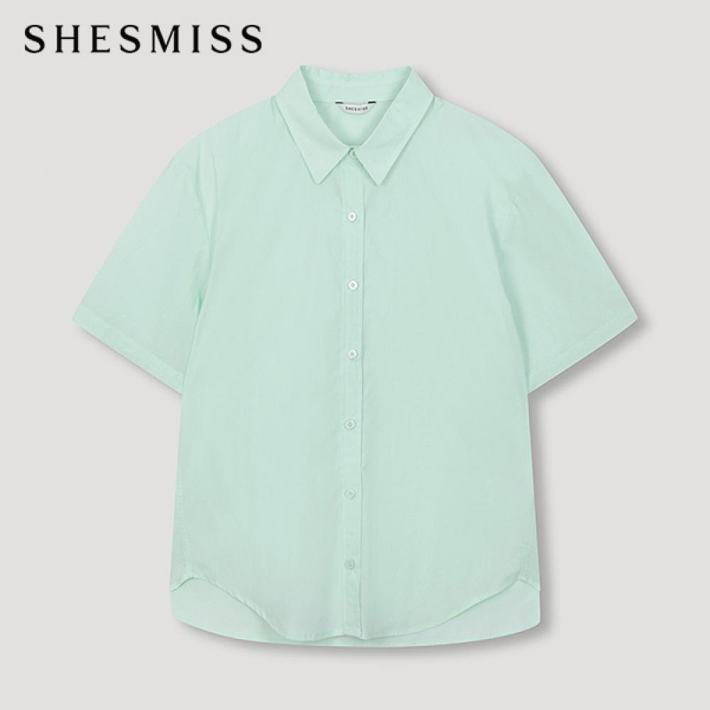 

She S MiSS baSic Short Sleeve Shirt SwwStn21090 Mi minted/55