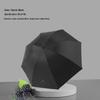Triple-Fold Forest-Style Umbrella with 8 Ribs, Thick Black Coating for Sun Protection & Rain Shade