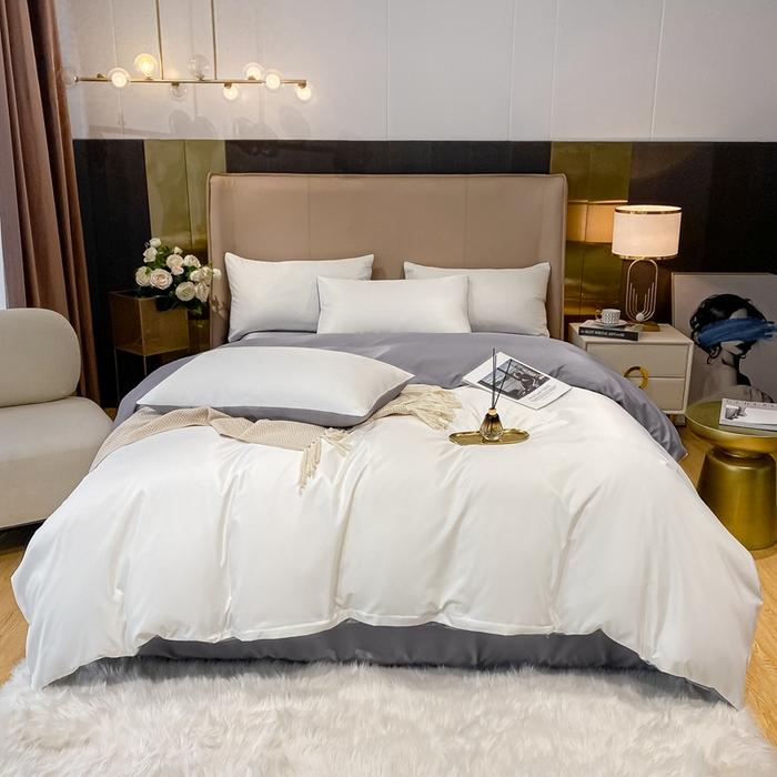 Nordic 100% Cotton Bedding Set with Sheet Duvet Cover Pillowcases Single Couple Bedsheet King Queen Double Twin Size Bed Linen