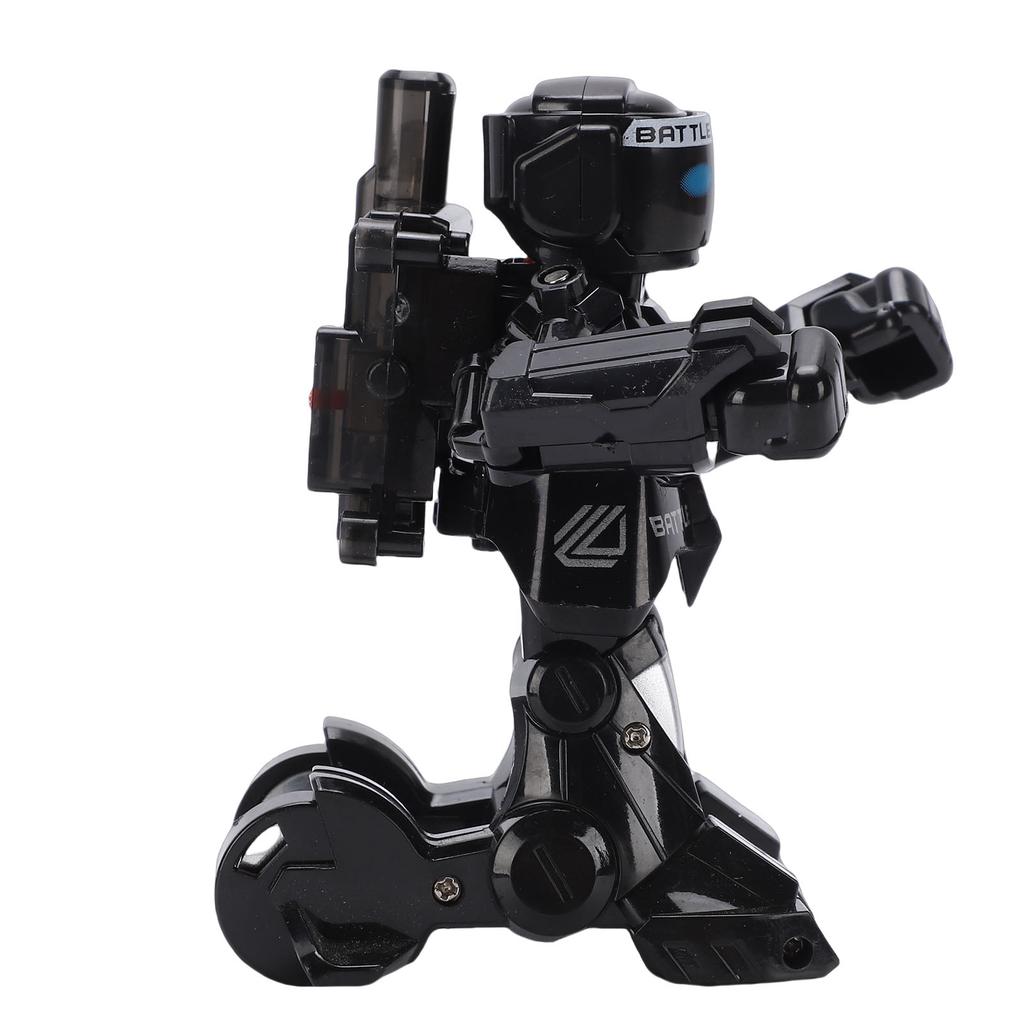 Remote Control Fighting Robot Toy Fun RC Ejecting Battle Robot Support 2 Player with Light Sound Effects Black