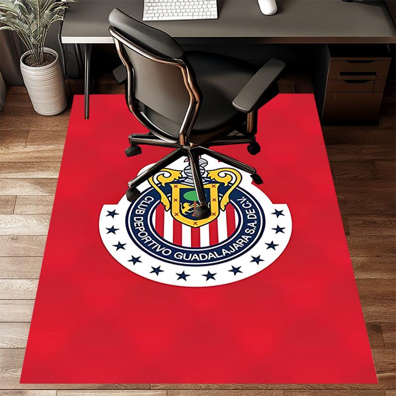 USA FC Polyester Carpet, Soft Indoor Mat for Office Chair, Living Room, Computer Desk - Decorative Home Office Rug Design