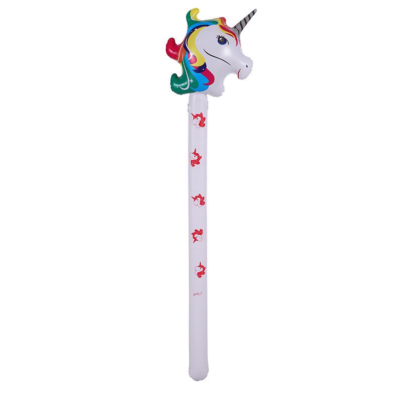 Cartoon Animal Inflatable Giraffe Stick Balloon Toy for Children