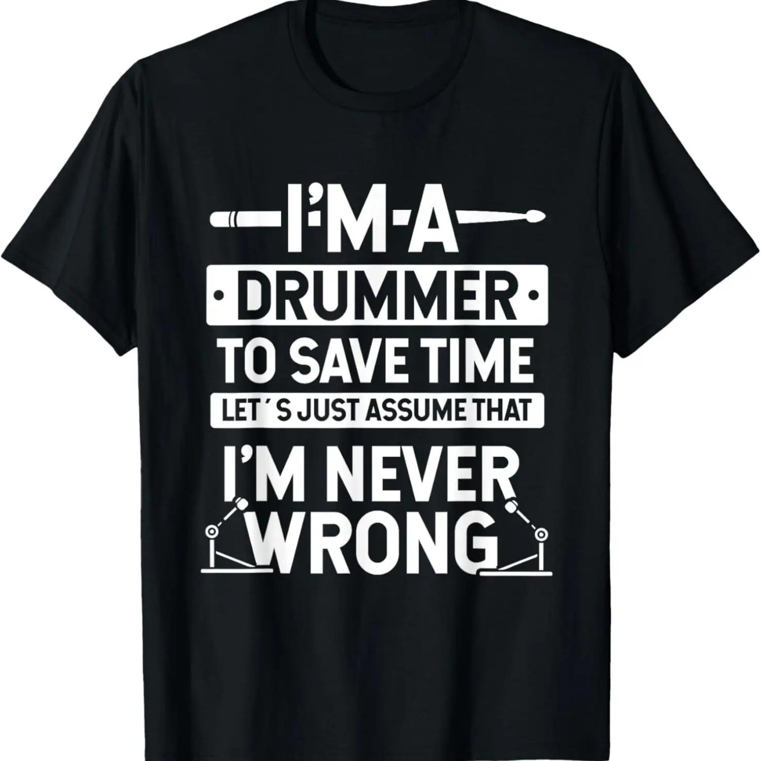 Drumsticks US Flag Drums Player Drummer Musician Proud Drums T-Shirt S