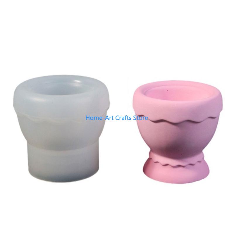 Y3NA Silicone Stand Molds for Candle Holder Eggshell Silicone Cup Molds CN