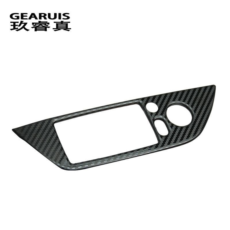 Car Styling Carbon Fiber Window Lifter Control Frame Switch Decor Armrest Panel car stickers For BMW E84 X1 Interior