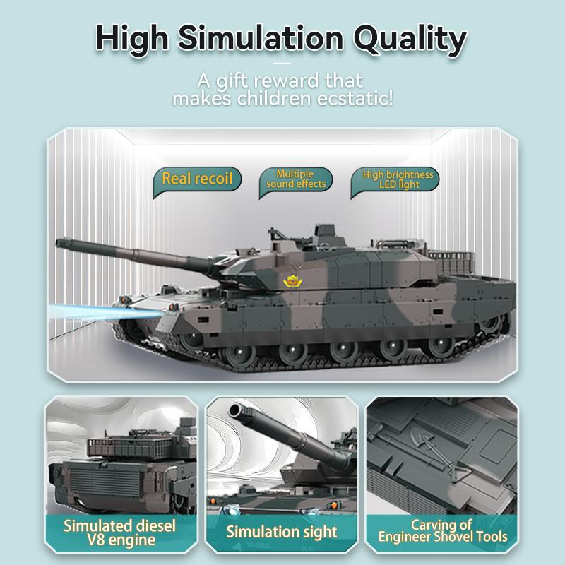 Tongli Children'S Rc Tank Toy Rc Car Rc Vehicle Toy Tank Model Japanese Type 10 Tank Children'S New Year Gift Birthday Gift