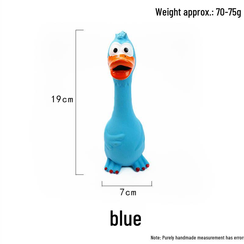 Durable Latex Squeaky Dog Toy for Teething, Stress Relief, and Interactive Training