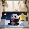 Cute Panda Diatomite Bath Mat - Super Absorbent Fast Dry Door Mat Anti-Slip Waterproof Floor Mat for Bathroom Kitchen Laundry Room