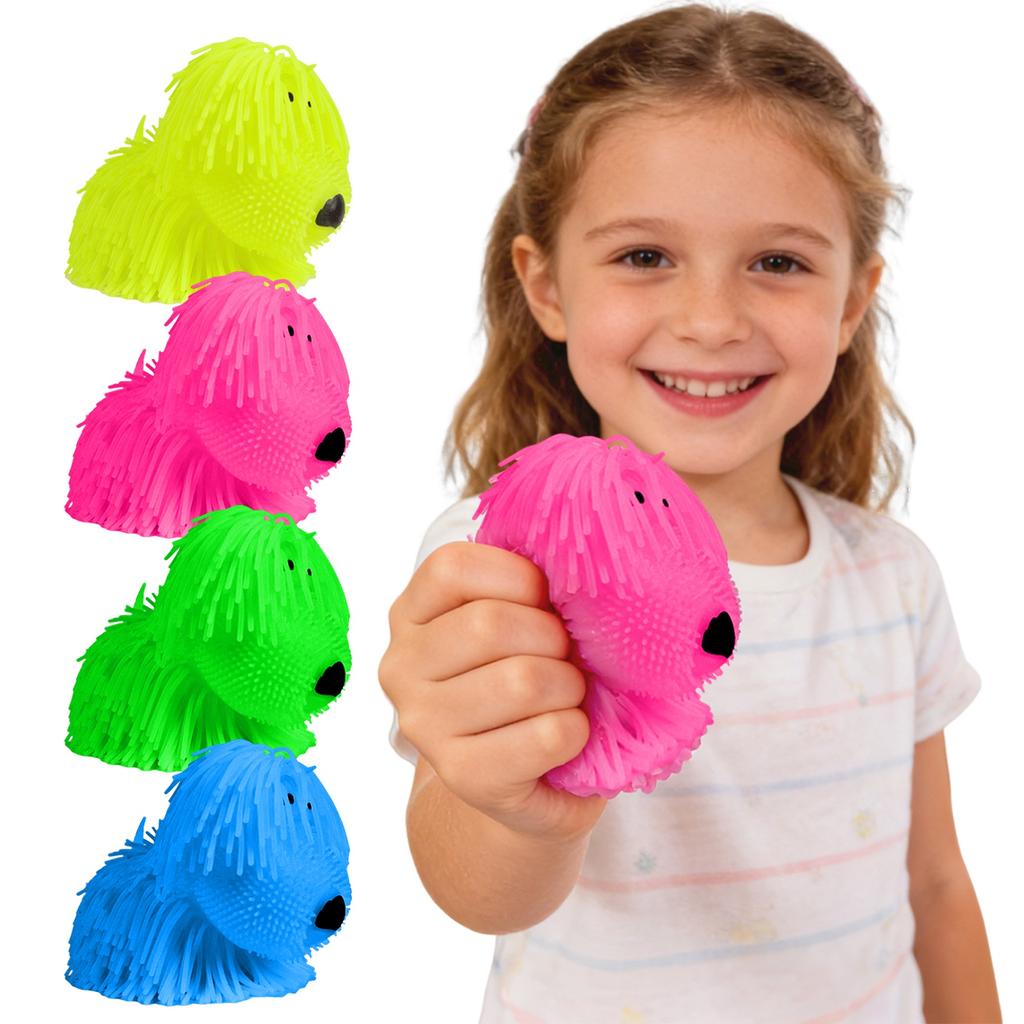 Long-Haired Dog Slow- Toy For Stress Relief, Suitable As A Children's Gift. Four Colors, One Color Randomly.