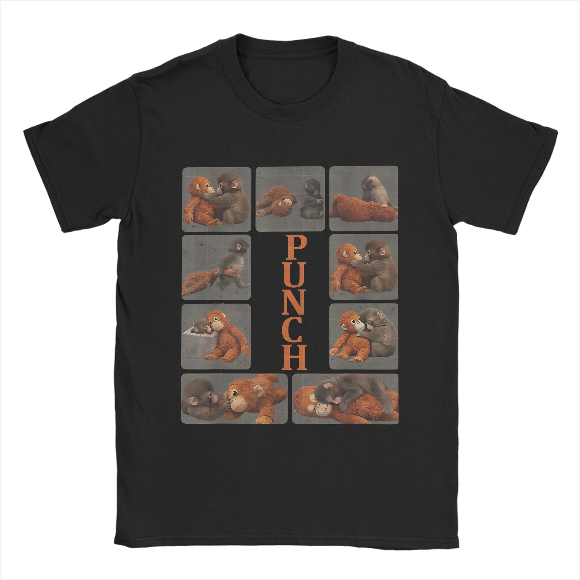 

Mens Boxing TShirt with Cute Monkey Print Fun Design for Casual Sports Streetwear 4XL