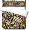 Polyester Quilt Cover Pillowcase Two Or Three-Piece Set 3D Digital Printing Leopard Print Series