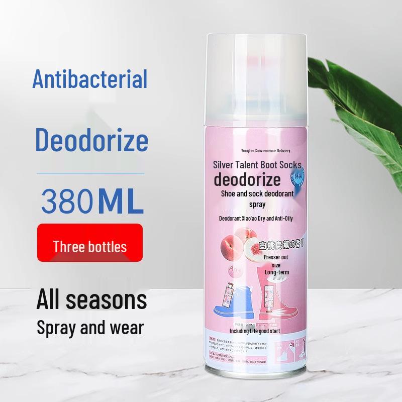Спрей для усунення запаху взуття та шкарпеток: Освіжіть взуття, шафи та кросівки