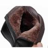 Fashion New 2025 Women Boots Women Genuine Leather Winter Boots Warm Plush Autumn Boots Winter Wedge Shoes Woman Ankle Boots Size 34-43