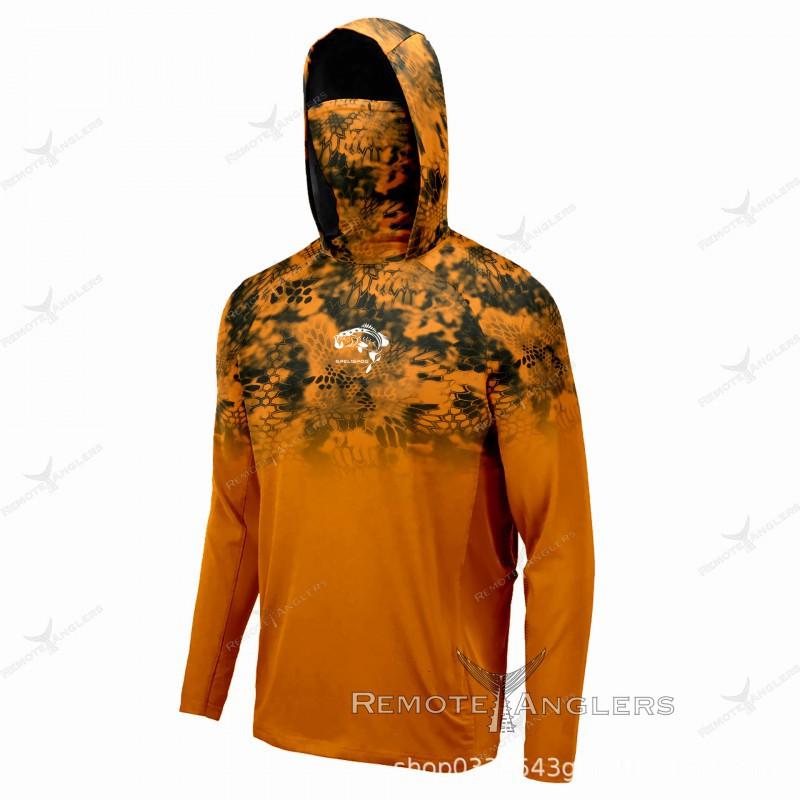Fishing Shirts Men's Sunscreen Breathable Hooded Wear UV Protection