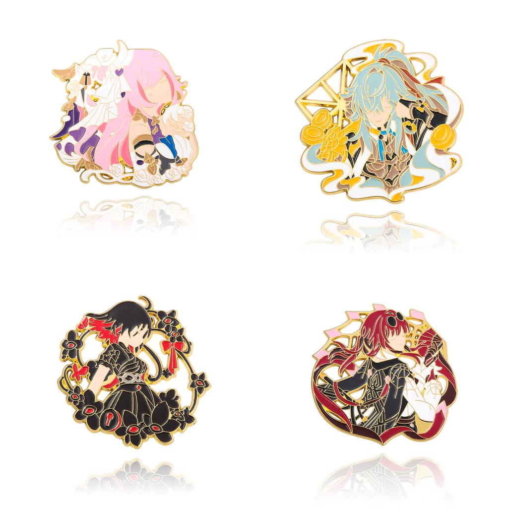 Honkai Star Rail Cartoon Character Brooch Alloy Decorative Pin For Fans