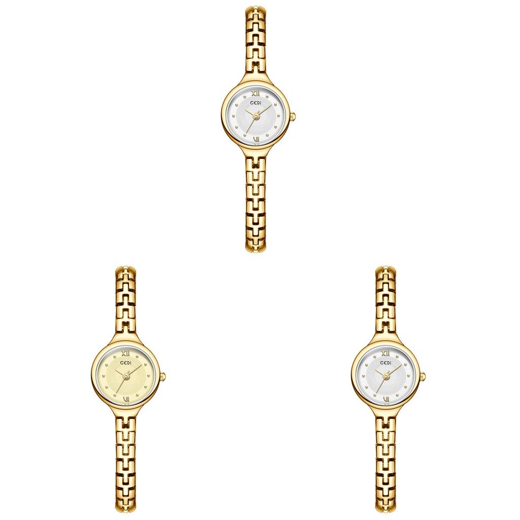 Gedi Quartz Watch For Women With Waterproof Function And Jewelry Clasp