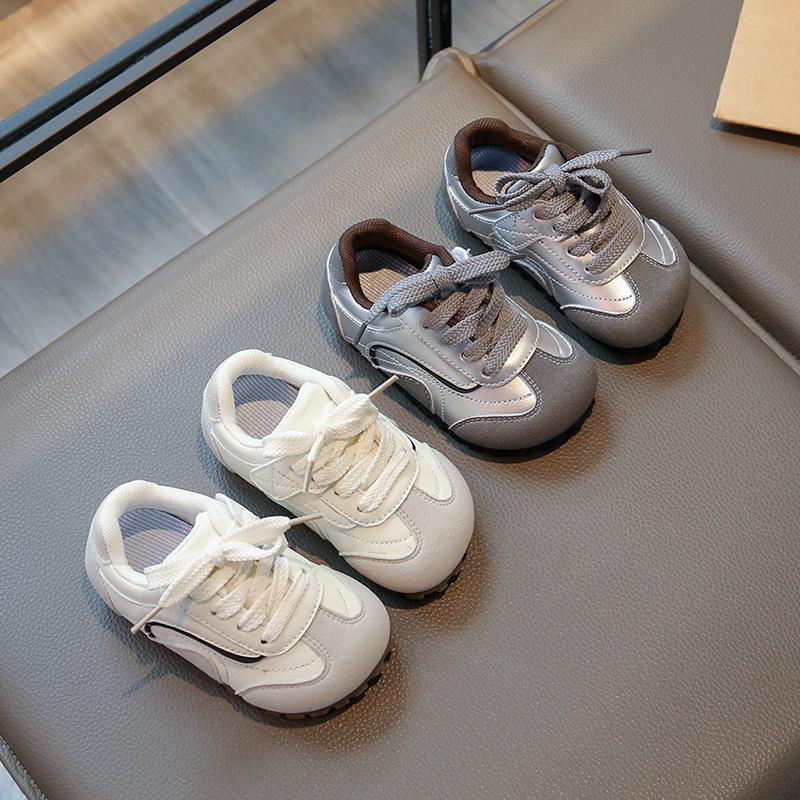 Children's Low-top Board Shoes Spring and Autumn New Boys' Sports Shoes Girls' Round Head Casual Shoes Medium and Small Children 1-6 Years Old Board