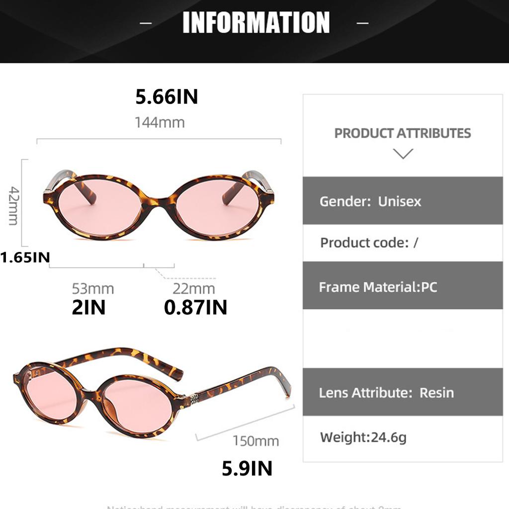 1 Pair of Ladies' Oval Glasses with Small Frames and Metal Decorative Legs, Street Shooting and Concave Fashion Glasses.women's Glasses  Men's Glasses