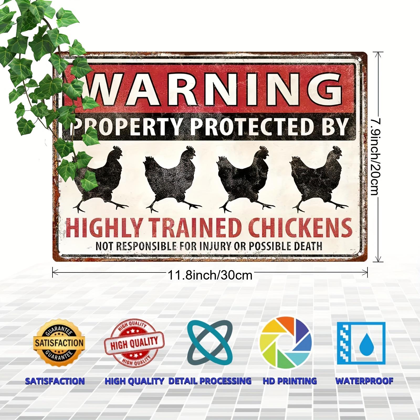 

x Inch Rustic Rooster Art Metal Sign WeatherResistant IndoorOutdoor Decor for Garden Garage Cafe 20x30cm（7.8x11.8inch）