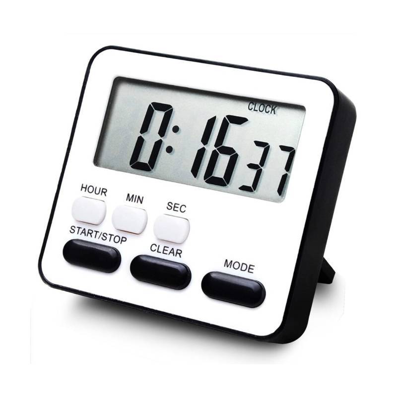 Multifunction Silent Timer With Magnetic Mount For Students And Kitchen Use